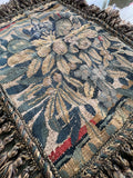 A very rare antique 16th century Flemish Silk & wool tapestry pillow cover.