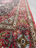 Hand-knotted Pure Silk Persian Qum Rug