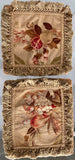 A pair of antique 19 century French Aubusson Pillow covers