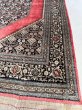 Hand-knotted Pure Silk Persian Qum Salmon Rug