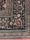 Hand-knotted Pure Silk Persian Qum Salmon Rug
