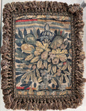 A very rare antique 16th century Flemish Silk & wool tapestry pillow cover.