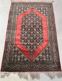 Hand-knotted Pure Silk Persian Qum Salmon Rug