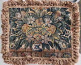 A very rare antique 16th century Flemish Silk & wool tapestry pillow cover ￼