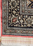 Hand-knotted Pure Silk Persian Qum Salmon Rug