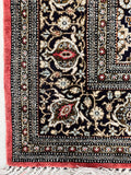 Hand-knotted Pure Silk Persian Qum Salmon Rug