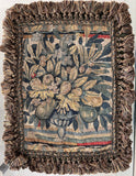 A very rare antique 16th century Flemish Silk & wool tapestry pillow cover.