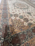 A pair of genuine Hand-knotted Persian Tabriz rugs