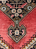 Hand-knotted Pure Silk Persian Qum Salmon Rug