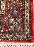 Hand-knotted Pure Silk Persian Qum Rug