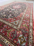 Hand-knotted Pure Silk Persian Qum Rug