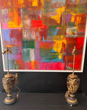 A Pair of Antique French Napolleon III Bronze Candleabras