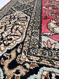 Hand-knotted Old Persian Pure Silk Rug