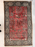 Hand-knotted Old Persian Pure Silk Rug
