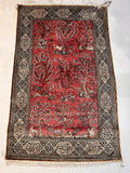 Hand-knotted Old Persian Pure Silk Rug