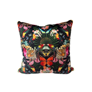 Paradise Lost "Noir" - luxury velvet cushion 50cm