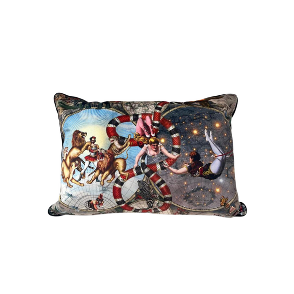 Le Cirque Du Monde - Luxury Velvet Cushion 50x30cm