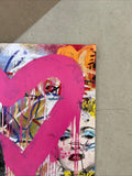 Mr. Brainwash - Charlie Chaplin (Love is the Answer) - Authentic Print Pop Art Poster