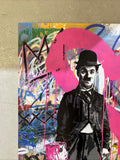 Mr. Brainwash - Charlie Chaplin (Love is the Answer) - Authentic Print Pop Art Poster