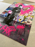 Mr. Brainwash - Charlie Chaplin (Love is the Answer) - Authentic Print Pop Art Poster