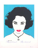 Bambi framed signed limited edition print, Elizabeth Taylor.