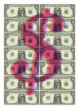 Escobar framed canvas limited edition print, dollar power.
