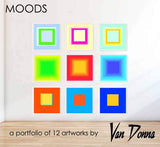 Van Donna framed canvas limited edition prints, Moods.
