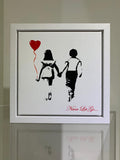 Van Donna framed canvas limited edition print, Never let go.