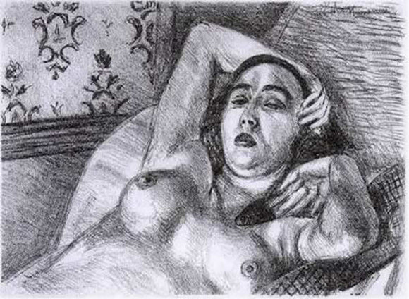 Le repos du model limited edition print by Henry Matisse