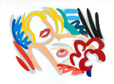 Tom Wesselmann framed limited edition signed print, big blonde.